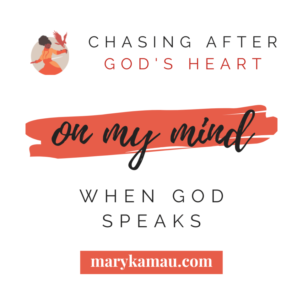 When God Speaks | On My Mind | Mary&nbsp;Kamau