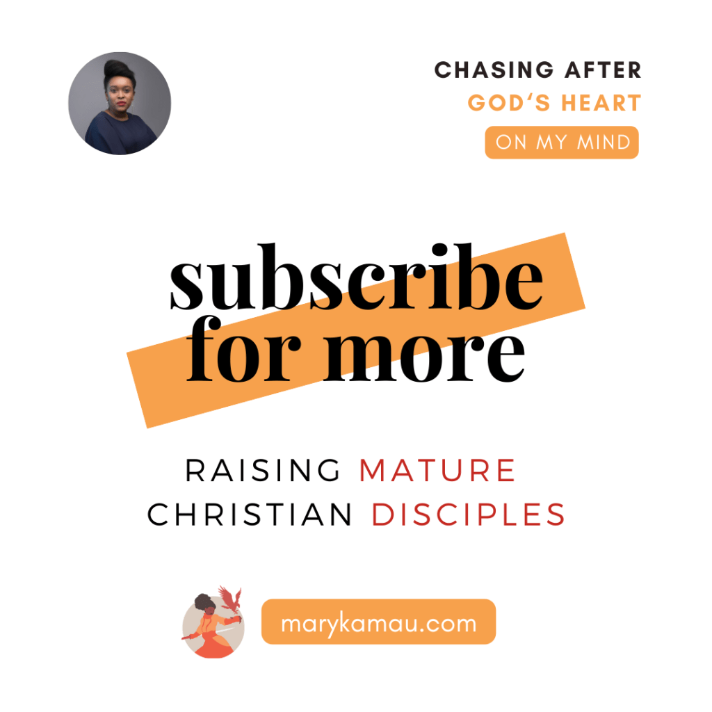 CHRISTIAN DISCIPLESHIP | MARY KAMAU
